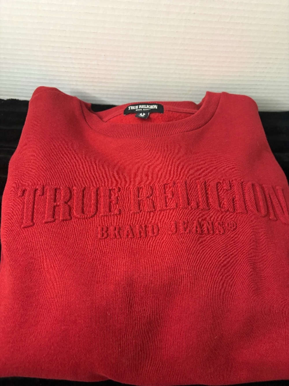 TRUE RELIGION Red Sweatshirt- Women’s Medium